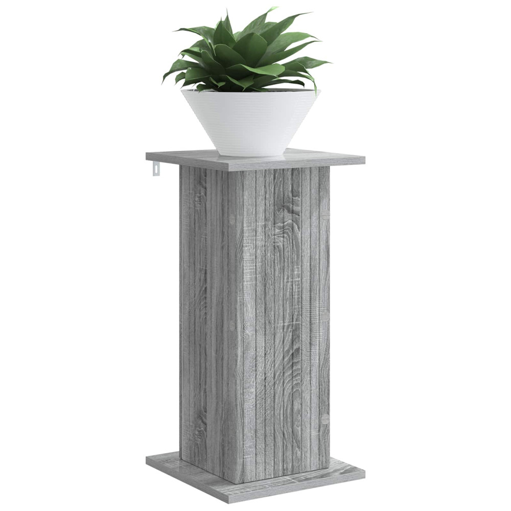 Produktbild för Växtställ Grå sonoma-ek 30,5 x 30 x 60,5 cm Konstruerat trä