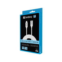 Produktbild för Sandberg - USB typ C-kabel - 24 pin USB-C till 24 pin USB-C - 2 m