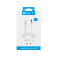 Produktbild för Sandberg - USB typ C-kabel - 24 pin USB-C till 24 pin USB-C - 2 m