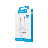 Produktbild för Sandberg - USB typ C-kabel - 24 pin USB-C till 24 pin USB-C - 2 m