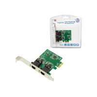 Produktbild för LogiLink - nätverksadapter - PCIe 2.0 - Gigabit Ethernet x 2