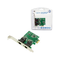 Produktbild för LogiLink - nätverksadapter - PCIe 2.0 - Gigabit Ethernet x 2
