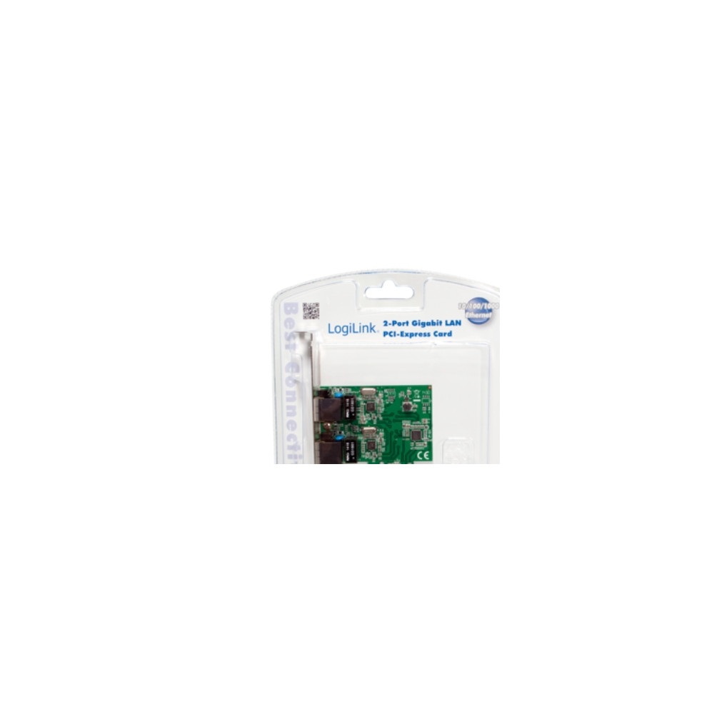 Produktbild för LogiLink - nätverksadapter - PCIe 2.0 - Gigabit Ethernet x 2