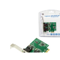 Produktbild för LogiLink - nätverksadapter - PCIe 2.0 - Gigabit Ethernet x 2