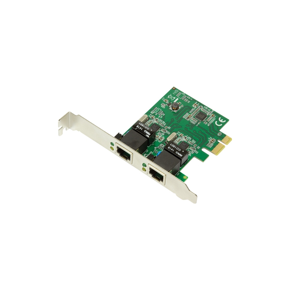 Produktbild för LogiLink - nätverksadapter - PCIe 2.0 - Gigabit Ethernet x 2