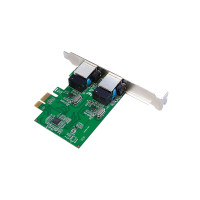Produktbild för LogiLink - nätverksadapter - PCIe 2.0 - Gigabit Ethernet x 2