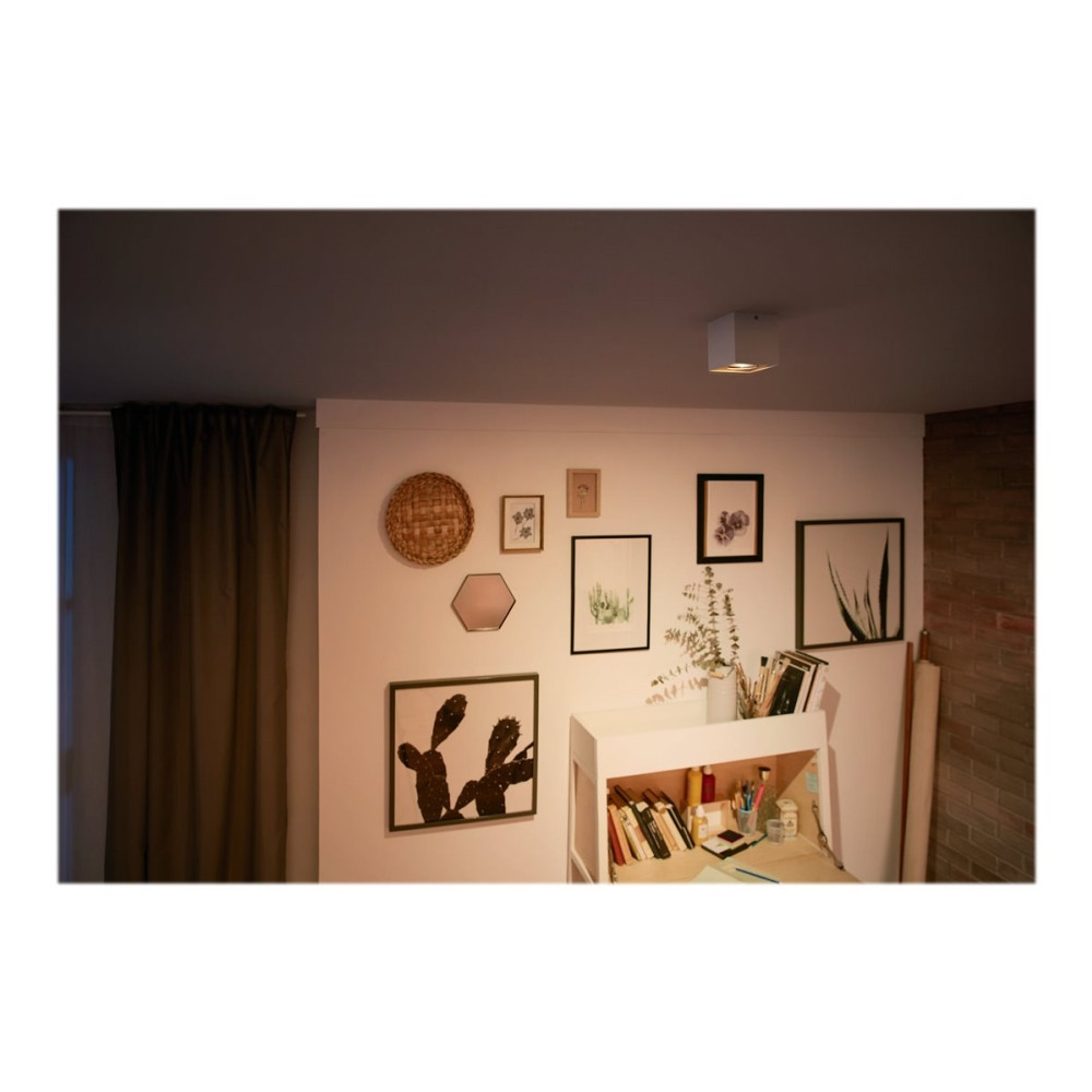 Produktbild för Philips myLiving - takspotlight - LED - 4.5 W - varmt ljus - 2200-2700 K - låda - vit