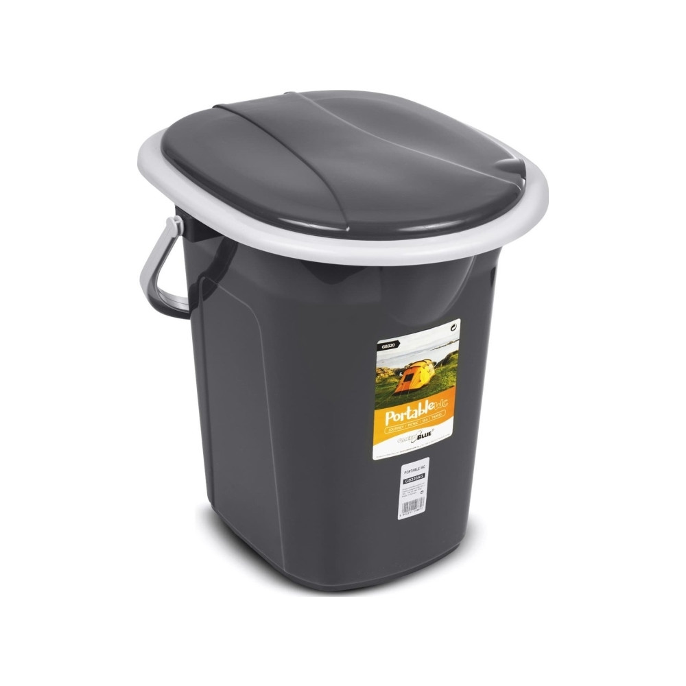Produktbild för GreenBlue GB320 portabel campingtoalett WC-bhink 19L med han...