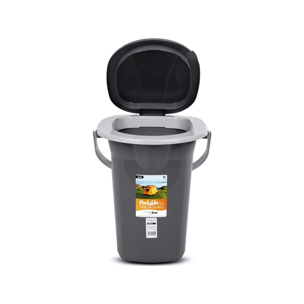 Produktbild för GreenBlue GB320 portabel campingtoalett WC-bhink 19L med han...