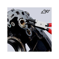 Produktbild för Knipex 44 21 J21, Låsringstång, Kromvanadinstål, Plast, Röd,...
