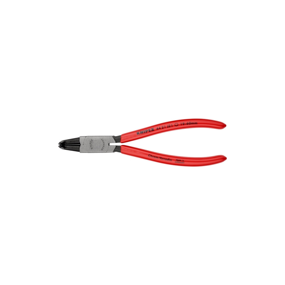 Produktbild för Knipex 44 21 J21, Låsringstång, Kromvanadinstål, Plast, Röd,...
