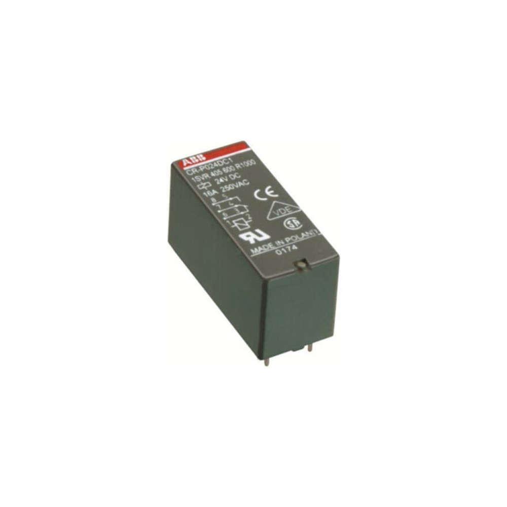 Produktbild för ABB CR-P230AC1, Gränssnittsrelä, Grå, 24 V, 16 A, IP67, IEC/...