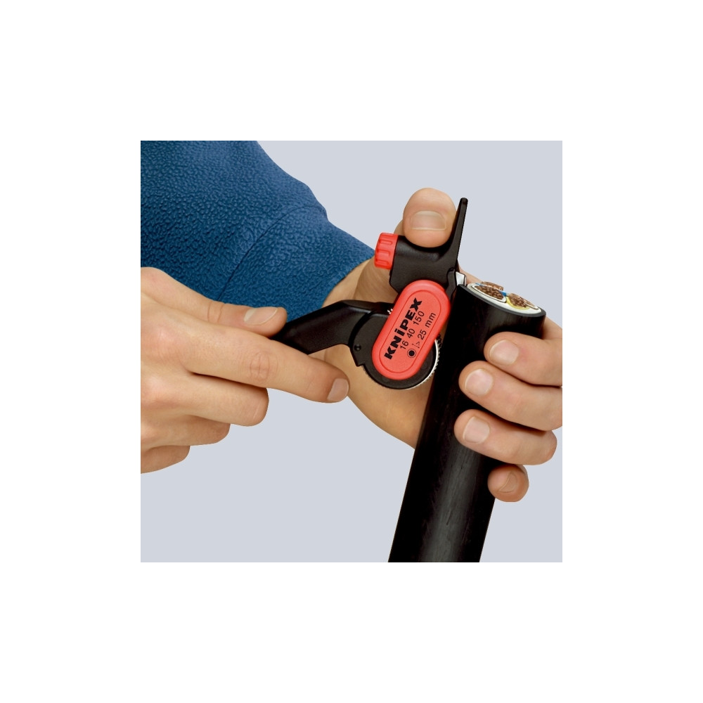 Produktbild för Knipex 16 40 150 SB, Handdriven kabelavbitare, Svart, Svart,...
