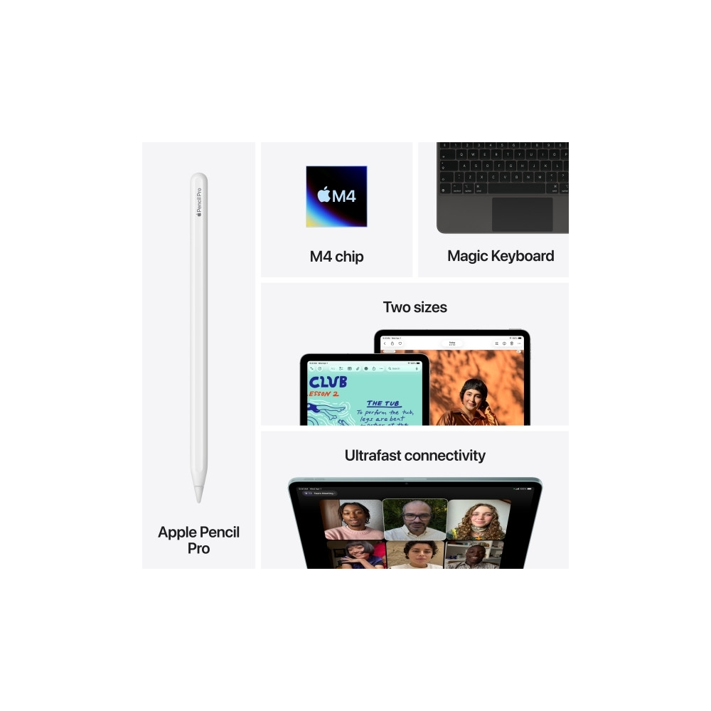 Produktbild för Apple 11-inch iPad Air M4 Wi-Fi + Cellular - surfplatta - 128 GB - 11" - 3G, 4G, 5G