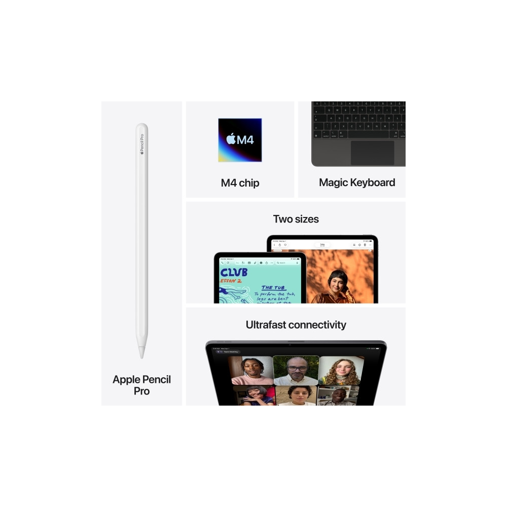 Produktbild för Apple 13-inch iPad Air M4 Wi-Fi - surfplatta - 128 GB - 13"