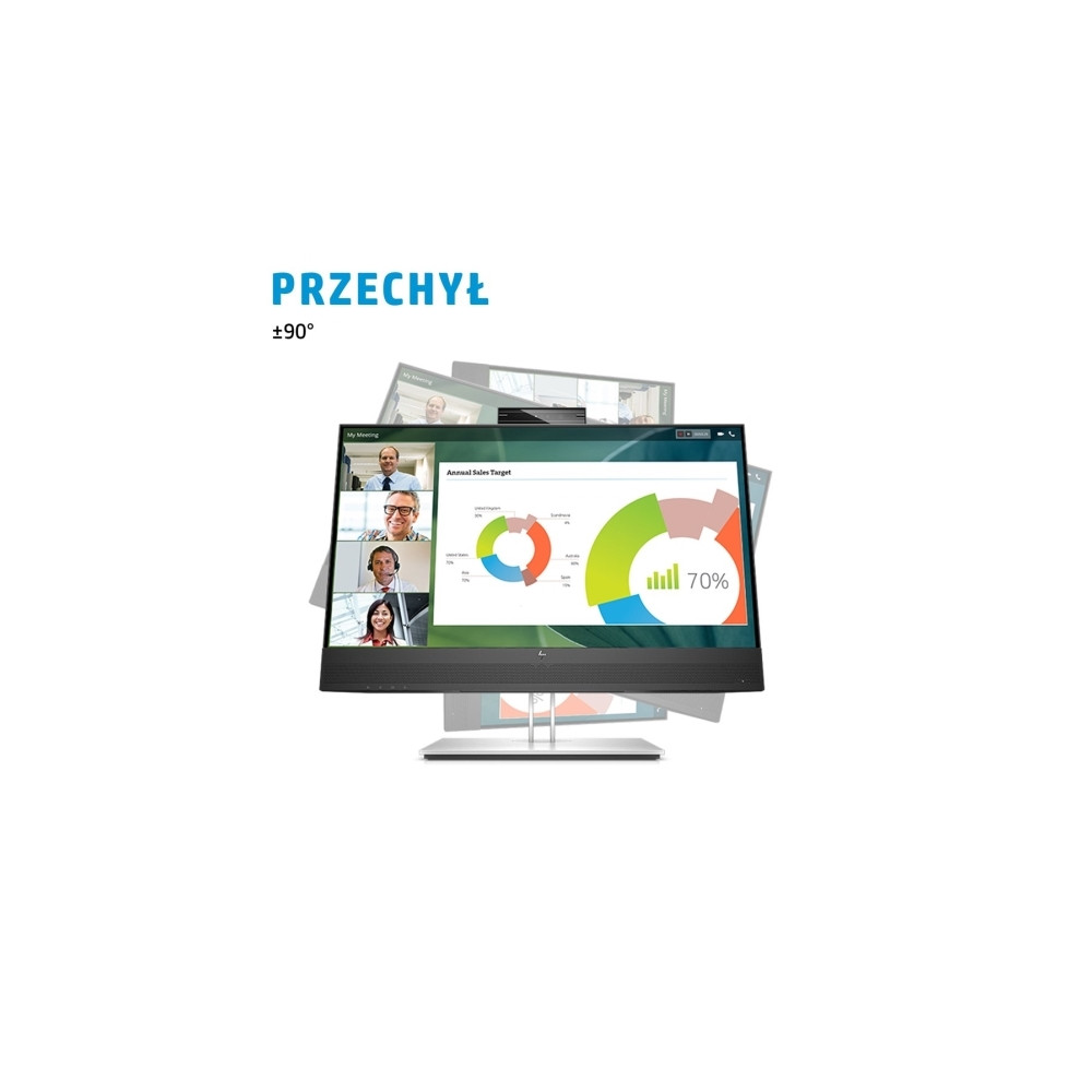 Produktbild för HP E24mv G4 Conferencing Monitor - E-Series - LED-skärm - Full HD (1080p) - 24"