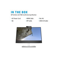 Produktbild för HP E24mv G4 Conferencing Monitor - E-Series - LED-skärm - Full HD (1080p) - 24"