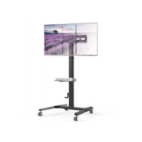 Produktbild för TECHly vagn - för LCD-TV - with shelf - svart