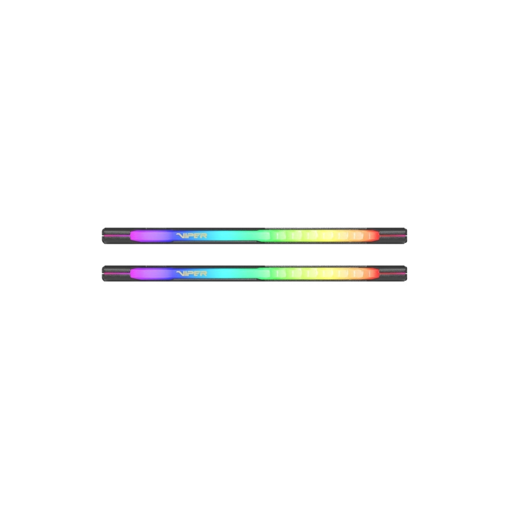 Produktbild för Patriot Viper Steel RGB - DDR4 - sats - 32 GB: 2 x 16 GB - DIMM 288-pin / PC4-28800 - ej buffrad