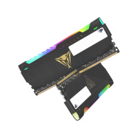 Produktbild för Patriot Viper Steel RGB - DDR4 - sats - 32 GB: 2 x 16 GB - DIMM 288-pin / PC4-28800 - ej buffrad