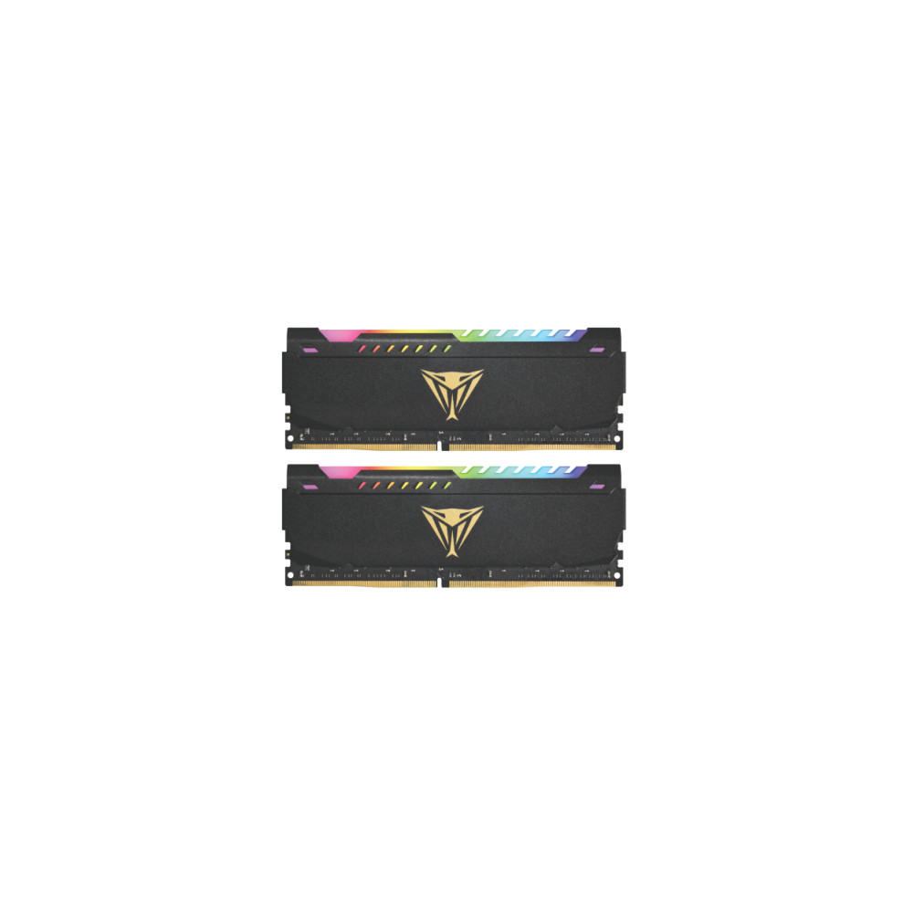 Produktbild för Patriot Viper Steel RGB - DDR4 - sats - 32 GB: 2 x 16 GB - DIMM 288-pin / PC4-28800 - ej buffrad