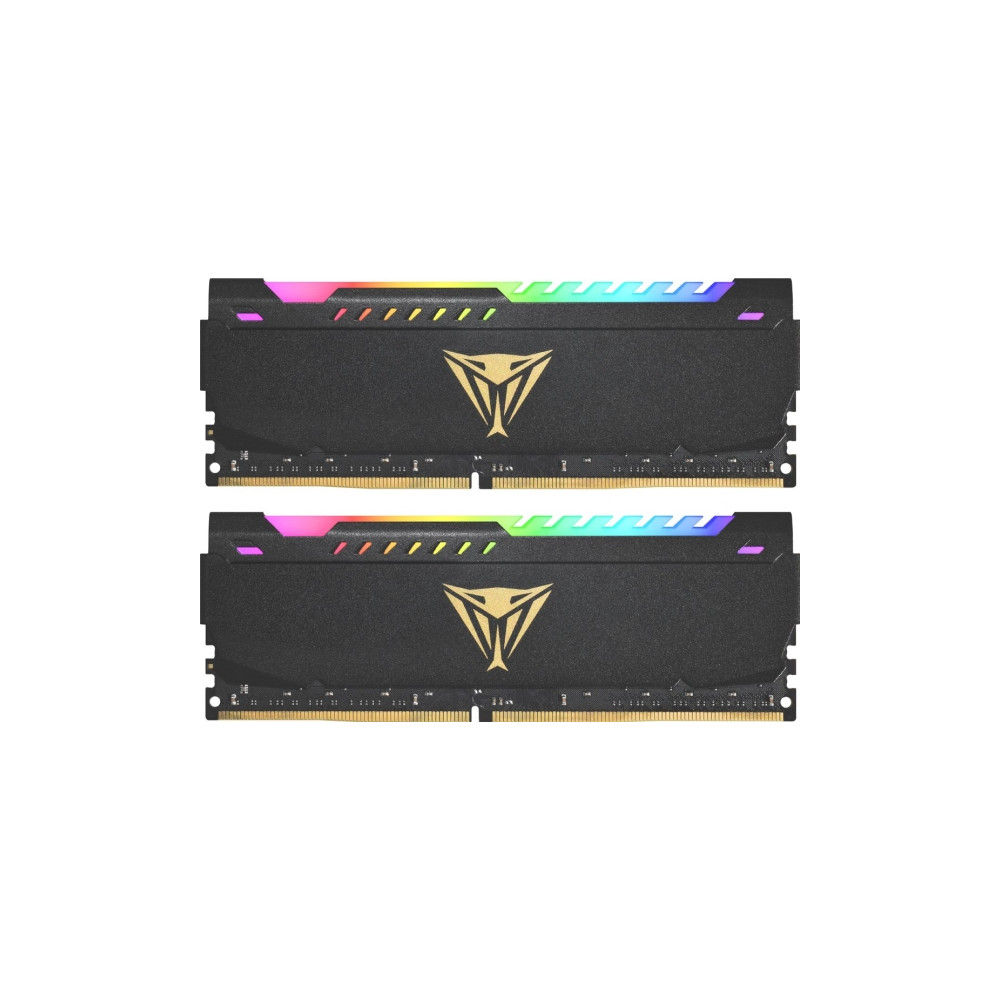 Produktbild för Patriot Viper Steel RGB - DDR4 - sats - 32 GB: 2 x 16 GB - DIMM 288-pin / PC4-28800 - ej buffrad
