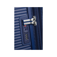 Produktbild för American Tourister Soundbox, Spinner, Blå, Polypropylen (PP)...