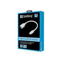 Produktbild för Sandberg - USB typ C-adapter - USB typ A till USB-C - 10 cm