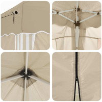 Produktbild för Pop-up Partytält 575 x 288 x 245 cm Gräddvit