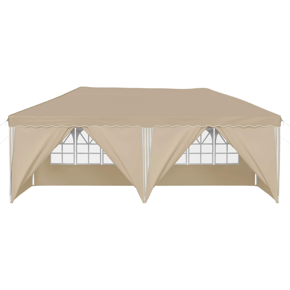 Produktbild för Pop-up Partytält 575 x 288 x 245 cm Gräddvit