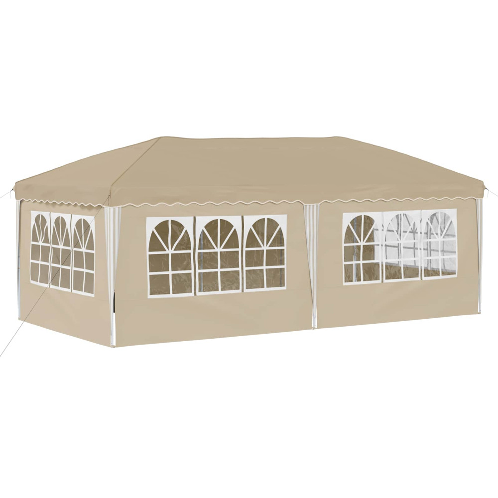 Produktbild för Pop-up Partytält 575 x 288 x 245 cm Gräddvit