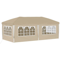Produktbild för Pop-up Partytält 575 x 288 x 245 cm Gräddvit