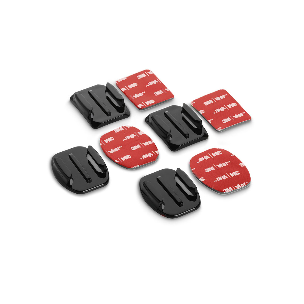 Produktbild för Adhesive Holder Action Cams 4pcs. Flat & Curved