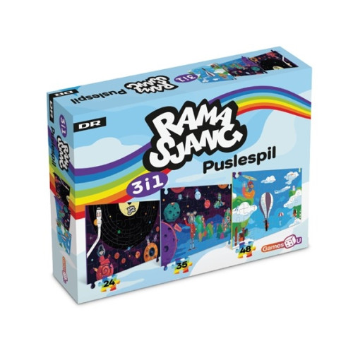 Ramasjang Ramasjang pussel 3-i-1 rymden
