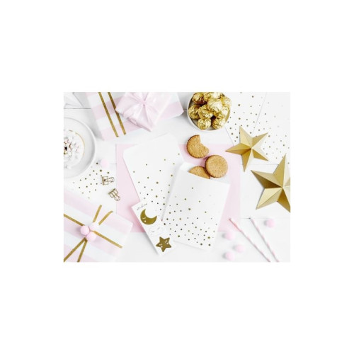 Party Deco Party Deco Godispåsar, Lilla stjärnan, med gulddesign, 13x14...