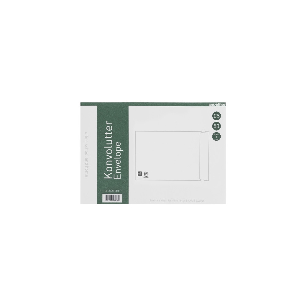 Produktbild för Kuverter C5P 80g Peel & Seal 162x229 mm hvid