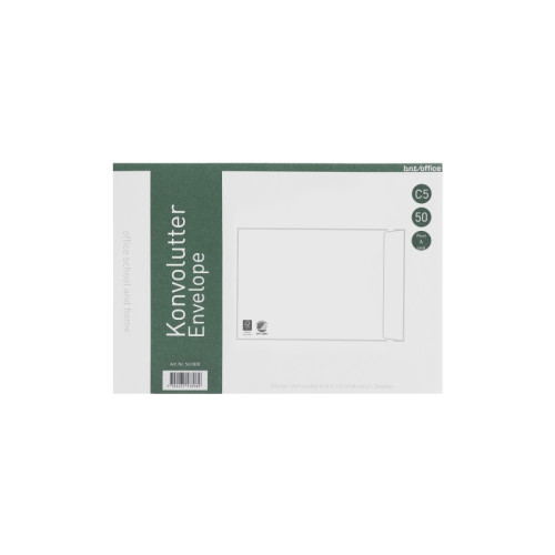 BNTOFFICE Kuverter C5P 80g Peel & Seal 162x229 mm hvid