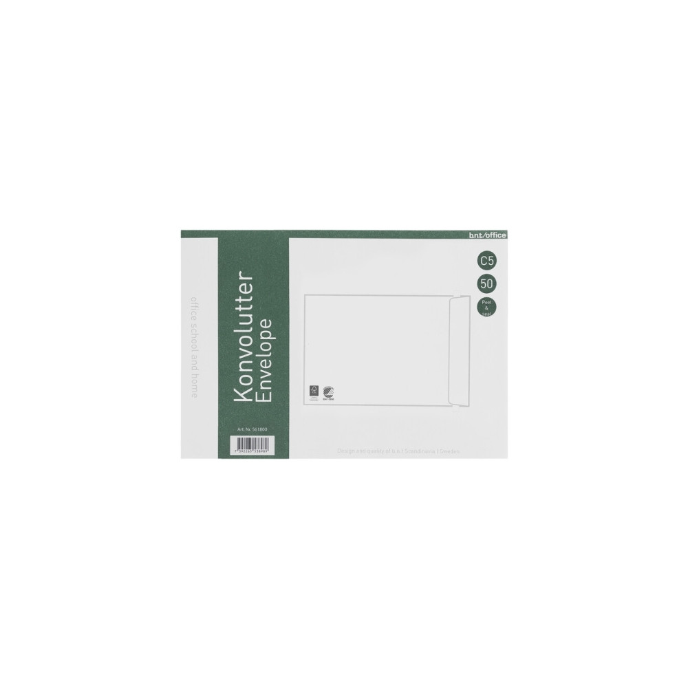 Produktbild för Kuverter C5P 80g Peel & Seal 162x229 mm hvid