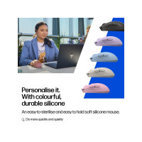 Produktbild för HP 410 - mus - tyst - Bluetooth - blå