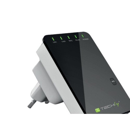 TECHLY TECHly Wall Plug Wireless Router 300N Wall Repeater2 - trådlös router - Wi-Fi - vägginsticksbar