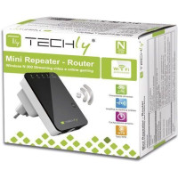 Produktbild för TECHly Wall Plug Wireless Router 300N Wall Repeater2 - trådlös router - Wi-Fi - vägginsticksbar