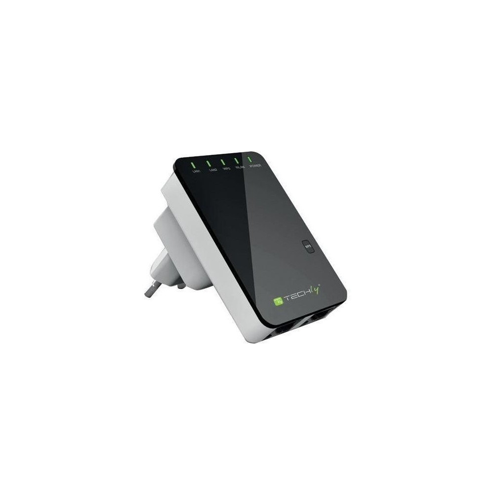 Produktbild för TECHly Wall Plug Wireless Router 300N Wall Repeater2 - trådlös router - Wi-Fi - vägginsticksbar