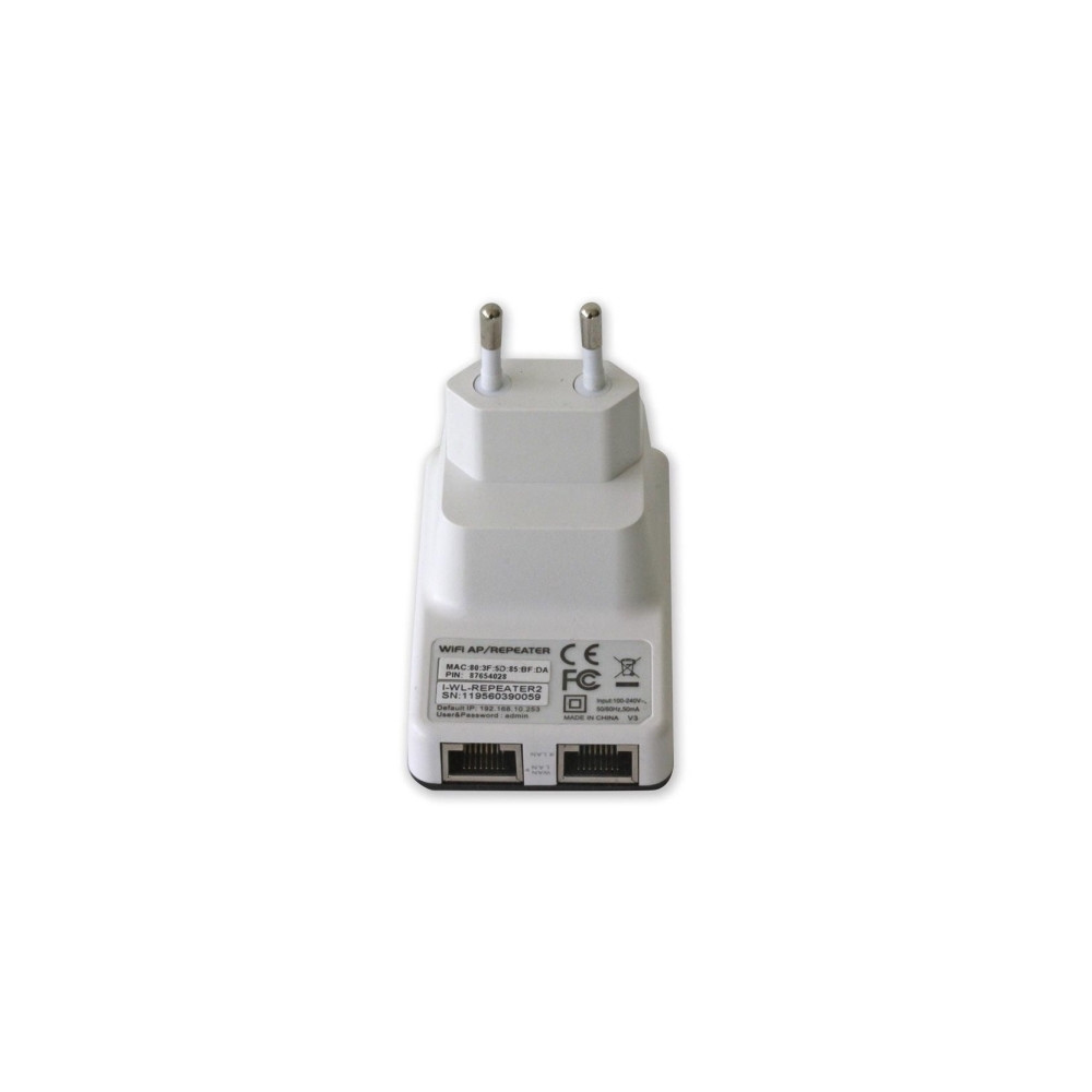 Produktbild för TECHly Wall Plug Wireless Router 300N Wall Repeater2 - trådlös router - Wi-Fi - vägginsticksbar