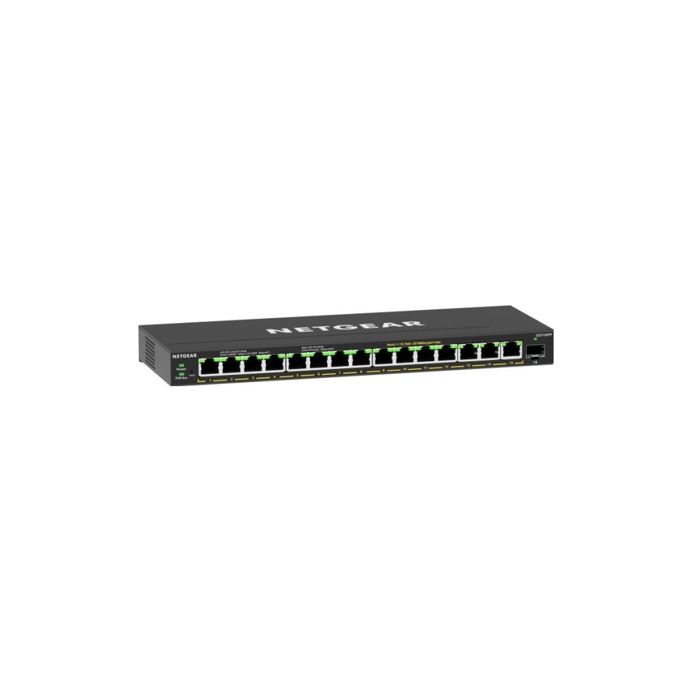 Produktbild för NETGEAR Plus GS316EPP - switch - 16 portar - Administrerad