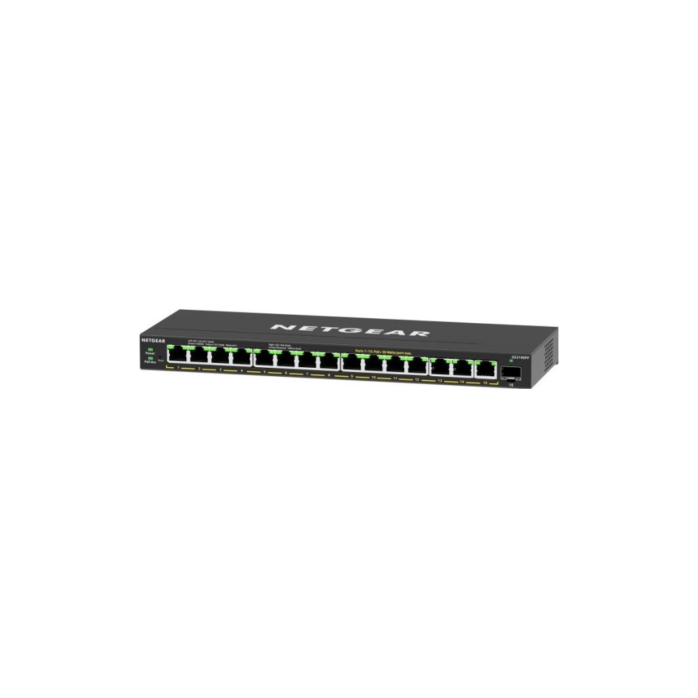 Produktbild för NETGEAR Plus GS316EPP - switch - 16 portar - Administrerad