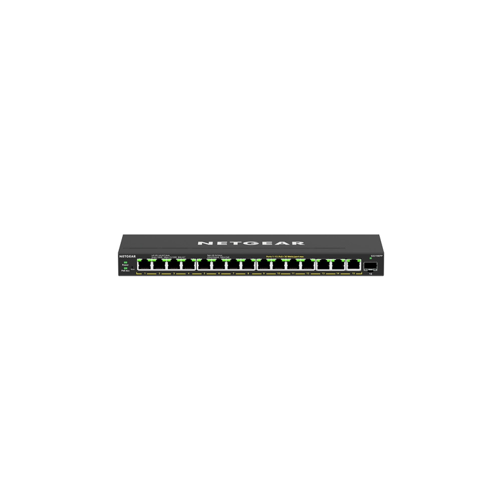 Produktbild för NETGEAR Plus GS316EPP - switch - 16 portar - Administrerad