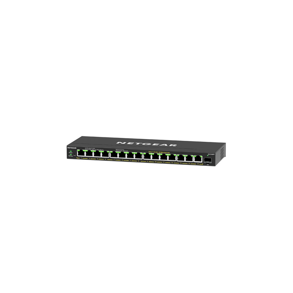 Produktbild för NETGEAR Plus GS316EPP - switch - 16 portar - Administrerad