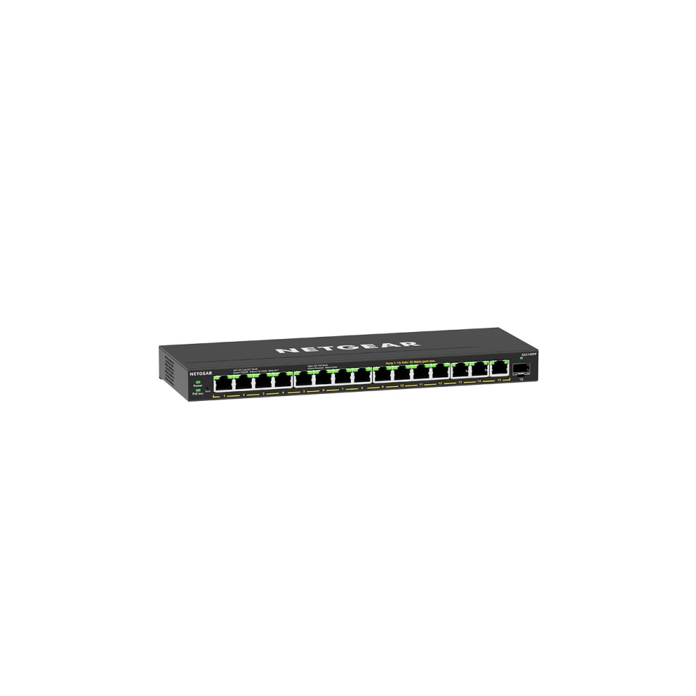 Produktbild för NETGEAR Plus GS316EPP - switch - 16 portar - Administrerad