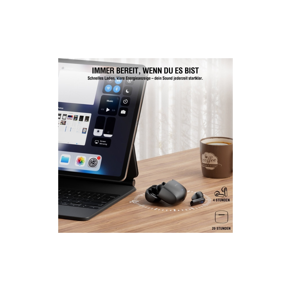 Produktbild för 4smarts SkyBuds Air, True Wireless Stereo (TWS), Samtal/musi...