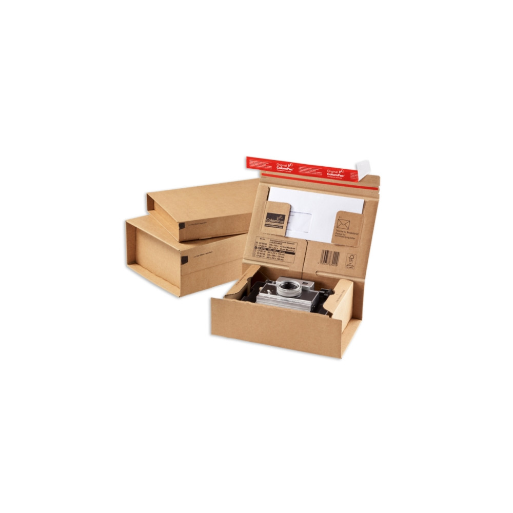 Produktbild för ColomPac CP 067 - brevlåda - 38.5 cm x 31.5 cm x 13 cm - brun - paket med 20